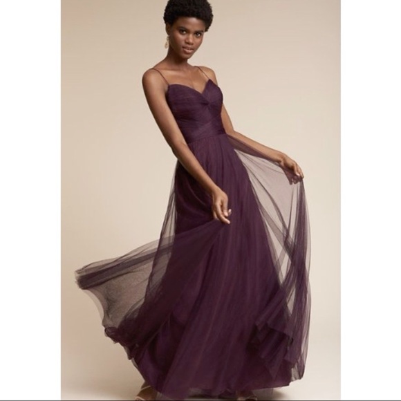 BHLDN Dresses & Skirts - BHLDN Tinsley Dress in Eggplant